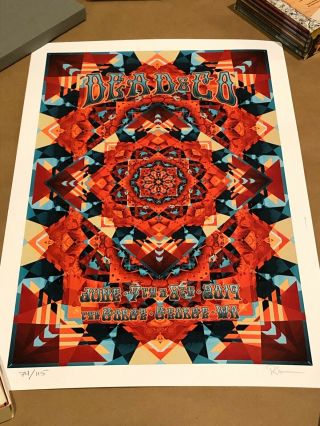 Dead And Company Poster The Gorge 6 - 7 & 6 - 8 - 2019 S/n Grateful Dead Rare