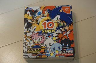 Sonic Adventure 2 Birthday Pack 10th Anniversary Sega Dreamcast Japanese Rare