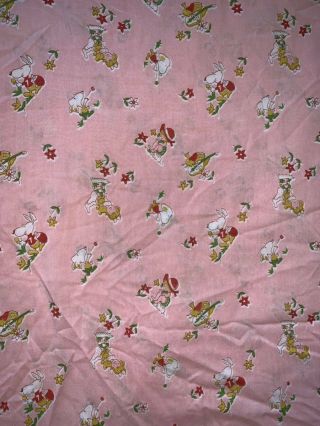 Vintage Snoopy Charlie Brown Crib/toddler Bed Duvet Cover Sheet Rare