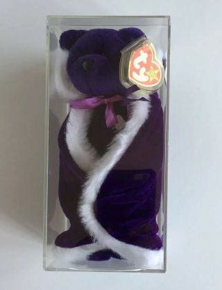 Ty Beanie Baby Princess With Cape The (diana) Bear From 1997 Rare