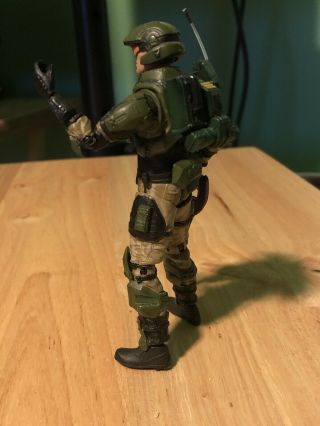 Mcfarlane Halo 3 Reach Video Game Action Figure UNSC Marine Green Carbine Rare 3