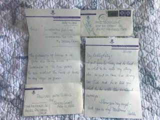 Very Rare Letters From Jerry Lewis To Wife Patti Lewis 1955