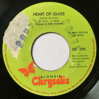 Blondie - Heart Of Glass Rare Guatemala Press