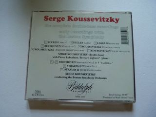 Koussevitzky: Complete Double Bass Recordings,  Early Recordings CD RARE OOP 3