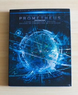 Prometheus (blu - Ray,  4 - Disc Set,  Collectors Edition 3d) W/rare Slipcover