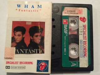 Wham.  Fantastic - - Rare Indonesian Cassette Tape George Michael.  Test Played