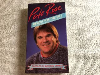 Very Rare Vhs Tape - Pete Rose - Reach For The Sky - Profiles In Success Series