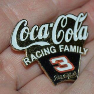 Vintage Dale Earnhardt Golden Number 3 Coca Cola Racing Family Race Pin Rare