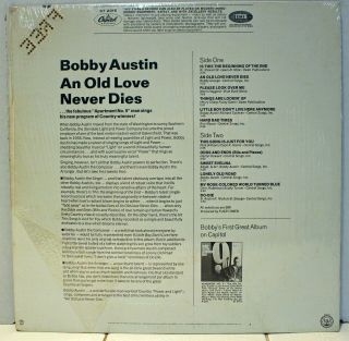 Rare Country LP - Bobby Austin - An Old Love Never Dies - Capitol ST 2915 - Promo 2