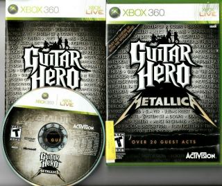 Guitar Hero: Metallica (microsoft Xbox 360,  2009) Complete Rare