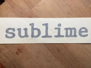 Sublime Rare Vinyl Sticker 90 
