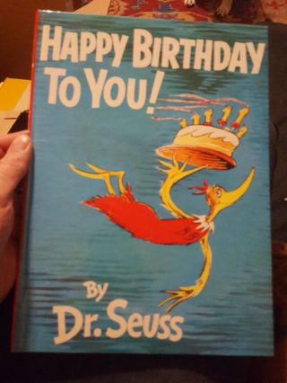 Vintage 1959 First Edition Dr.  Seuss Happy Birthday To You Hardcover Rare