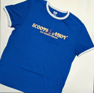Scoops Ahoy T - Shirt - Limited Edition - Stranger Things - Size Small Rare