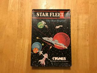Star Fleet I - The War Begins - Atari 48k Computer Game Rare