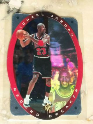 1996 Ud Michael Jordan Spx Record Breaker Rare Hologram Insert Card R1