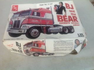 Vintage Rare Amt Bj And The Bear Kenworth Tractor Truck Model Kit Tv Series 70 