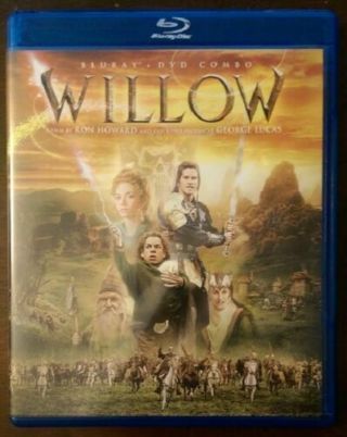 Willow Blu - Ray And Dvd Combo Out Of Print Rare 2 - Disc Val Kilmer Classic Oop