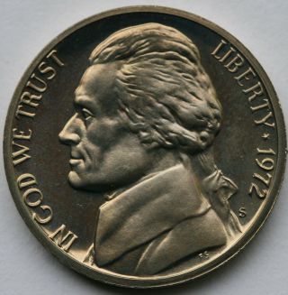 1972 S Jefferson Nickel Double Die Gem Cameo Proof Error US Coin Rare 4