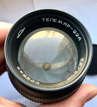 Rare Telemar 5.  6/200 Lens 35mm For Pl - Mount,  Arri,  Arriflex,  Bmp,  Red One,  Ursa