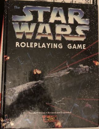 The Star Wars Roleplaying Game Second Edition H/b 1996 West End Games Rare