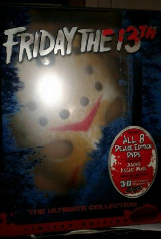 Friday The 13th Dvd Box Set With Mask And 3d Glasses (limited Edition/ Rare)