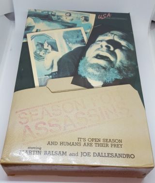 Season For Assassins Rare Italian Crime Drama Vhs 1975 Joe Dallesandro Big Box