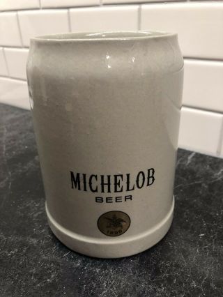 W Germany Michelob Beer Mug Stein Ceramic Stoneware Rare Vintage