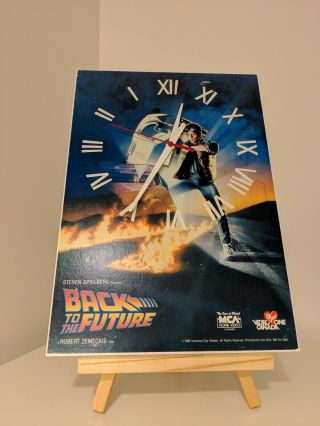 Rare Back To The Future Video One Promo Clock (80s) - Collectors Item