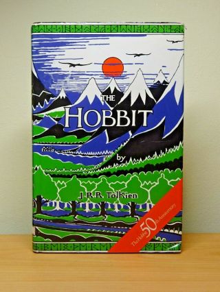The Hobbit 1987 RARE 50th Anniversary Edition J.  R.  R Tolkien ILLUSTRATED Book 2