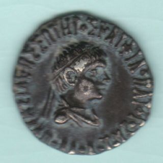 Ancient India Indo Greek King Menander Ex Rare Silver Coin Top Quality