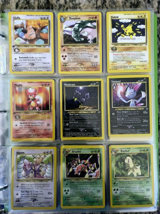 Neo Genesis Non - Holo Complete Pokemon Card Set All Rares Uncommons Commons Nm