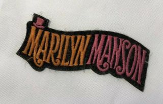 Rare Marilyn Manson Iron On Patch