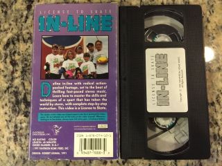 LICENSE TO SKATE IN - LINE RARE VHS NOT ON DVD 1991 TEAM SWITCHHIT ROLLERBLADING 2