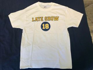 Rare Late Show With David Letterman 18th Anniversary T - Shirt - L - Never Worn