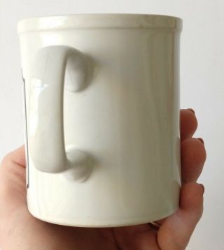 Rare Vintage Marge Levine Cat Mouse Anticipation Ceramic Coffee Mug Artist Sign 3