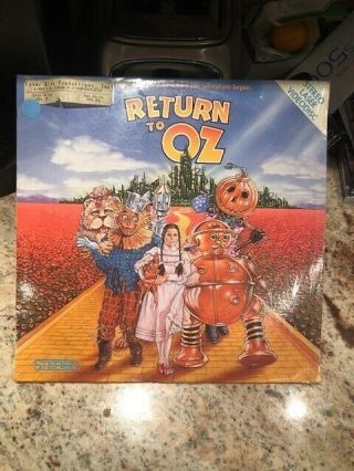 Return To Oz Rare & Oop Movie Walt Disney Home Video Release Laserdisc