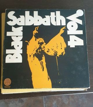 Black Sabbath Vol 4 Vertigo Swirl Vinyl Record Uk First Press☆rare☆