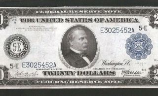 Rare 7 Digit Serial Number Richmond Burke/ Macadoo 1914 $20 Large Frn