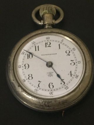 Rare Vintage Antique Waterbury Watch Co Pocket Watch For Repair