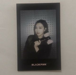 Blackpink Official Lightstick Polaroid Photocard Rare Rosé Black Version