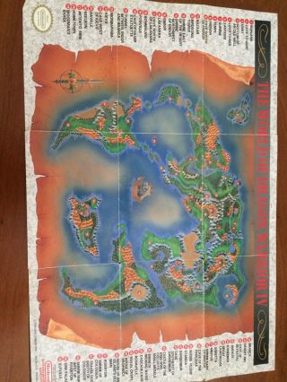 Dragon Warrior Iv 4 Nes - Map / Dungeons Very Rare Nintendo Entertainment System