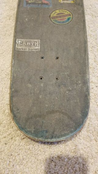 Barker Barrett - Planet Earth SLICK skateboard deck - Rare 5