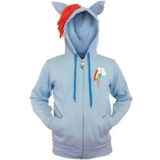 Rainbow Dash Hoodie Adult Size M For Height 5 