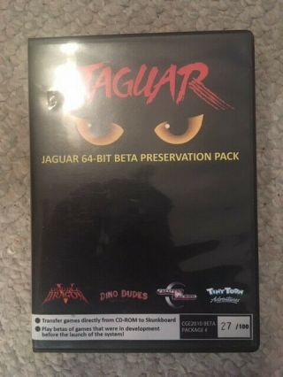 Atari Jaguar 64 - Bit Game Betas & Tiny Toons Preservation Pack 38of100 New/rare