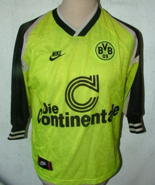 Rare Vintage 90s Nike Borussia Dortmund 8 Zorc Shirt Size Xs 40inch Ch