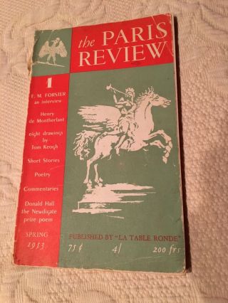 Rare Paris Review 1st Issue Spring 1953 - George Plimpton