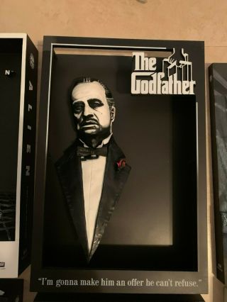 Mcfarlane Toys The Godfather 3d Movie Poster Masterworks Pop Culture Rare