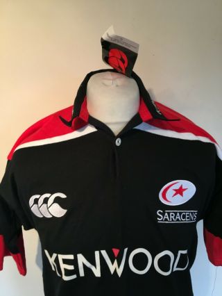 Rare Still BNWT Vintage 1999 - 00 Saracens Rugby Union Shirt Small Mens 2