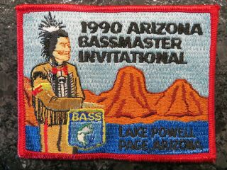 Rare Vintage Bassmaster Tournament Patch 1990 Arizona Invitational
