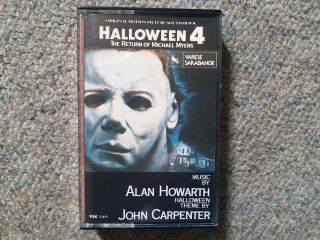 Halloween 4 : Return Of Michael Myers - Soundtrack Cassette - Alan Howarth Rare